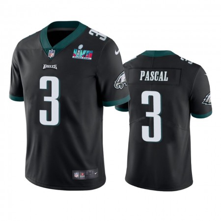 Tröjor Philadelphia Eagles Zach Pascal 3 Svart Super Bowl LVII Vapor Limited - Män Tröjor Philadelphia Eagles Zach Pascal 3 Svart Super Bowl LVII Vapor Limited - Män